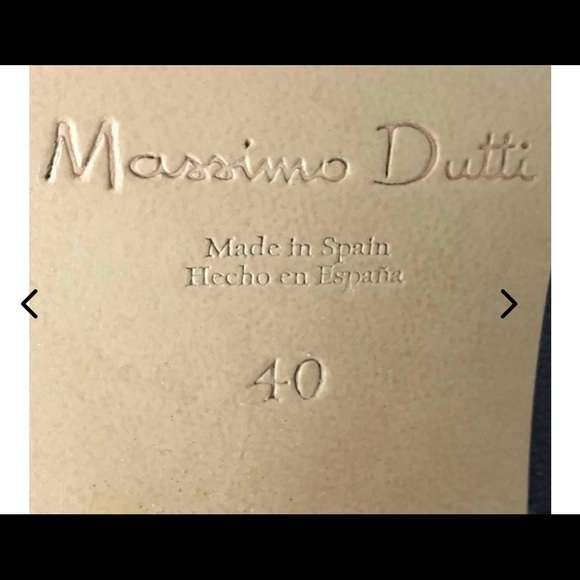 Massimo Dutti Block Heeled Bootie Size 40 - Picture 5 of 5